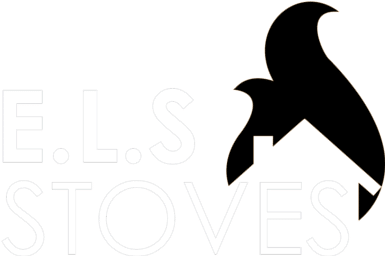 Els Stoves Logo With Flame Warming House Graphic - Els Stoves (400x300)