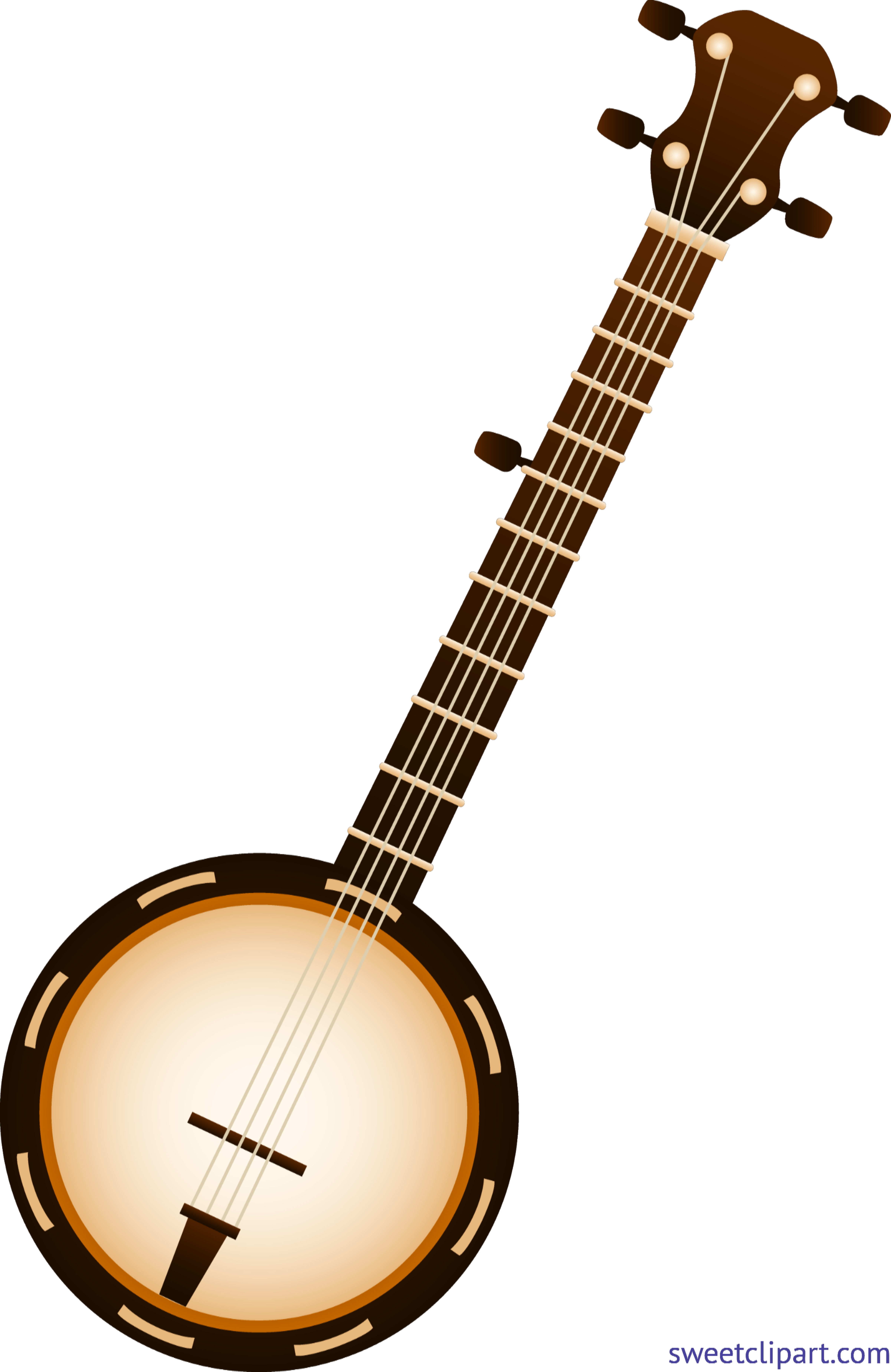 Clip Art Stock Banjo Clipart - Banjo Music Instrument (4802x7395)