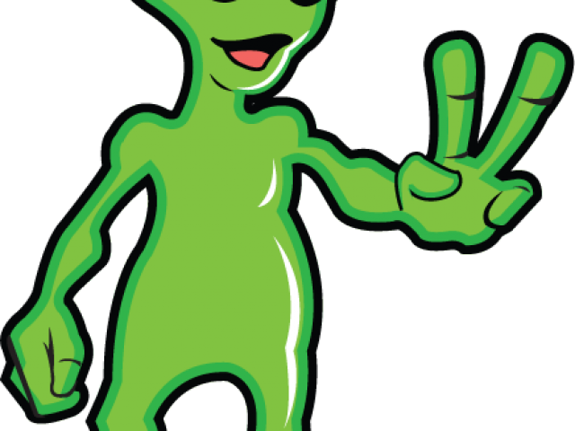 Fingers Clipart Peace - Alien Clipart Png (640x480)