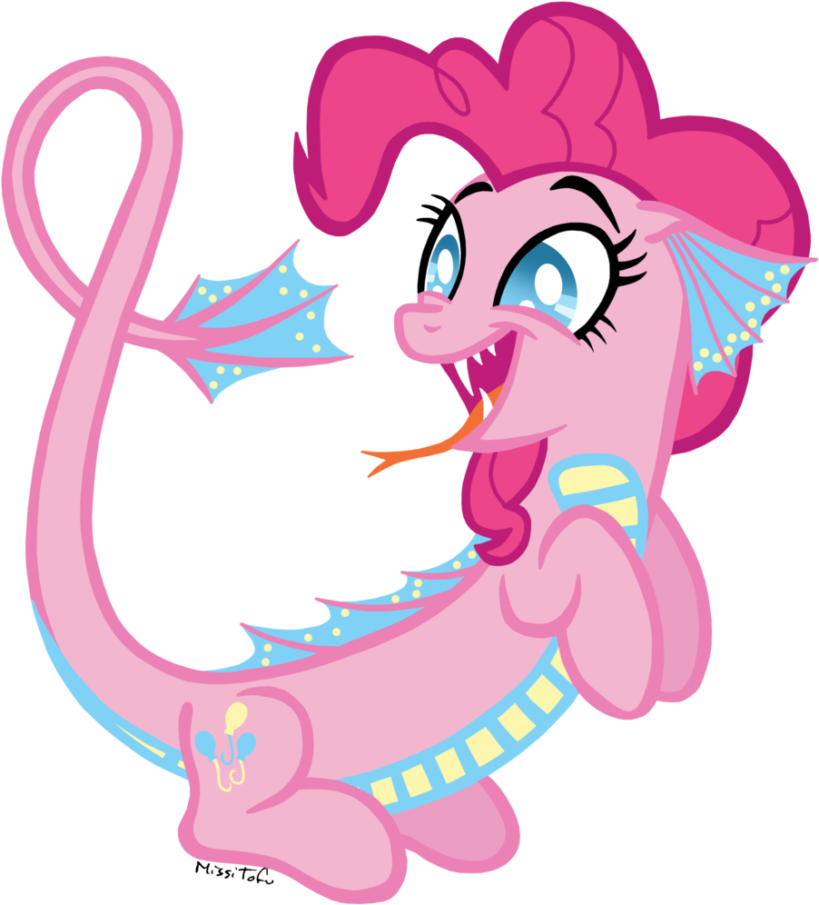 Missitofu, Dragon, Dragonified, Pinkiedragon, Pinkie - Applejack (910x1024)