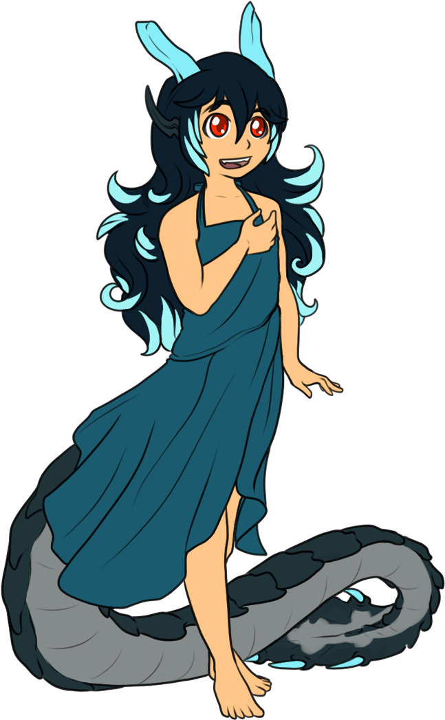 Abyssal Lagiacrus Kid - Monster Hunter (748x1100)