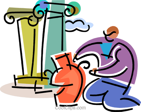 Archeology Royalty Free Vector Clip Art Illustration - Illustration (480x381)