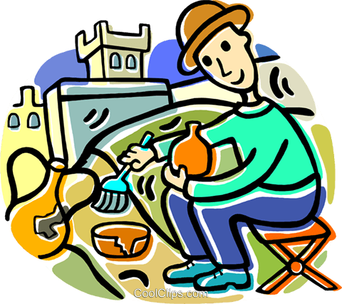 Archeologists Royalty Free Vector Clip Art Illustration - Archeologists Royalty Free Vector Clip Art Illustration (480x427)