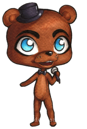 Fnaf Chibis 7 Freddy Fazbear By Forunth - Fnaf Rysunki Freddy Chibi (400x564)