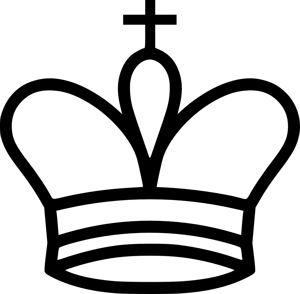 Vector - Chess King Clip Art (1280x1253)