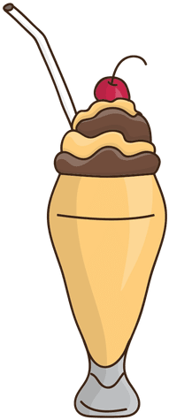 Milkshake Clipart Dessert - Transparent Background Cartoon Milkshake Transparent (512x512)