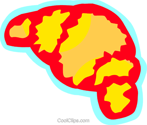 Croissants Royalty Free Vector Clip Art Illustration - Croissants Royalty Free Vector Clip Art Illustration (480x407)