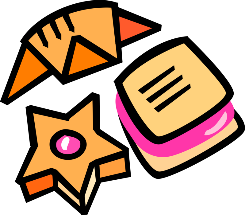 Cookies And Croissant Royalty Free Vector Clip Art - Pastry (799x700)