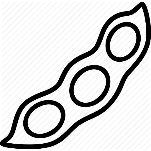 Soy Icon Clipart Edamame Soybean Clip Art - Soybean Clipart Black And White (512x512)