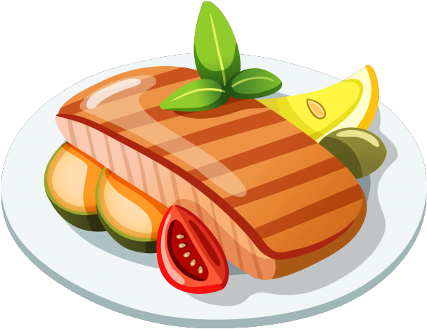 Dinner Plate Clipart Main Course - Meal Clipart Transparent Background (640x480)