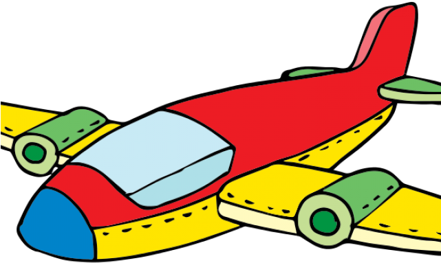 Plane Clipart Jetliner - Toy Plane Clip Art (640x480)