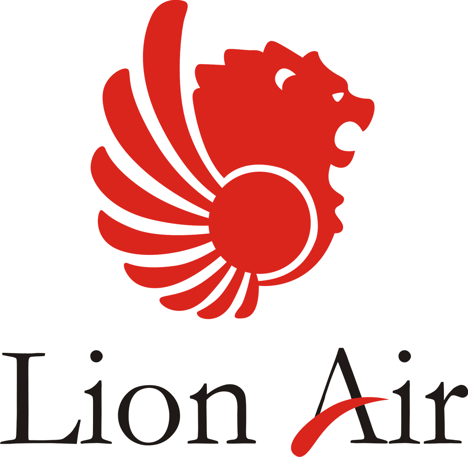 Lion Air Logo Airline Logo, Logo Sticker, Aircraft - Logo Vector Lion Air (1600x1563)