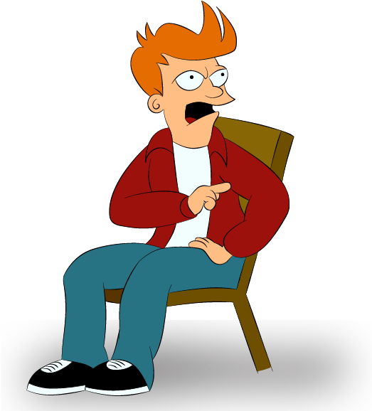 This Is The Result Of A Challenge I Took With Myself - Fry Futurama No Background (843x596)