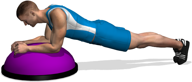 Bosu Ball Push Ups - Plank Su Bosu (700x700)