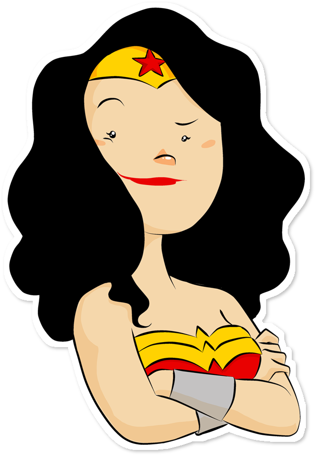 Adesivo De Jacqueline Lima Colab Limana Tags - Wonder Woman (962x962)