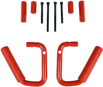 Grab Bar Front, Red, Jeep Wrangler Jk - Jeep (500x500)
