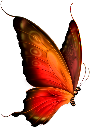 Papillons Butterfly Painting, Butterfly Clip Art, Butterfly - Blue Color Butterfly Png (354x500)