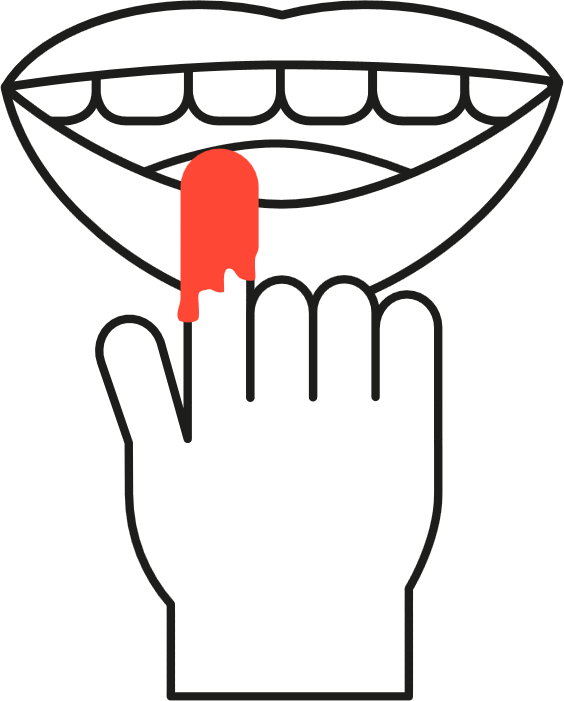 Clipart Mouth Tasting - Openclipart (564x701)
