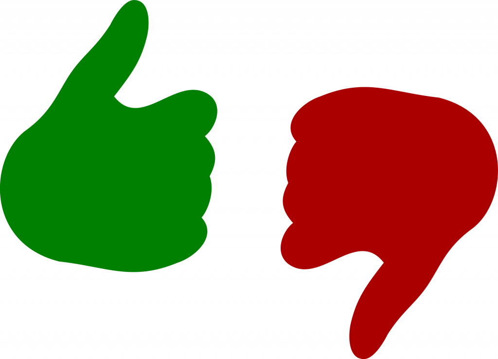 Thumb Up And Down Png (1024x737)