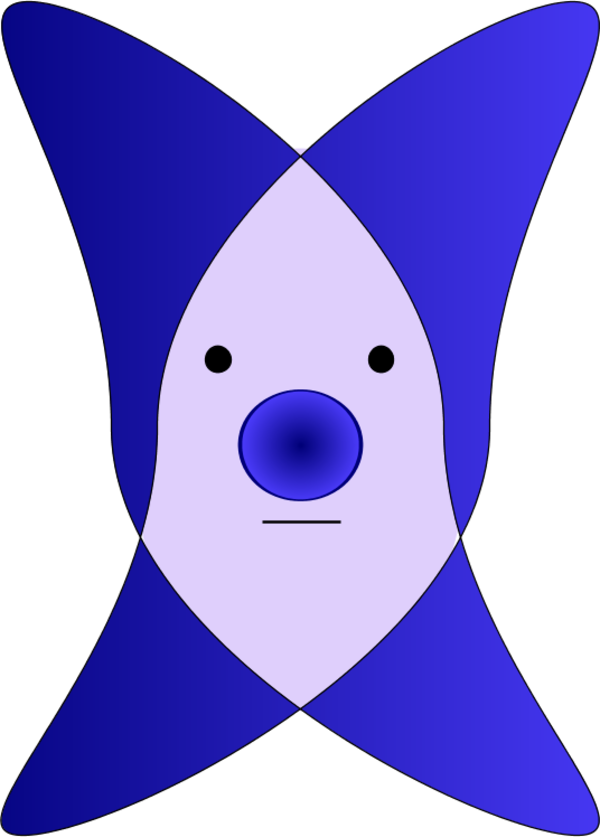 Vector Clip Art - Clown (600x837)