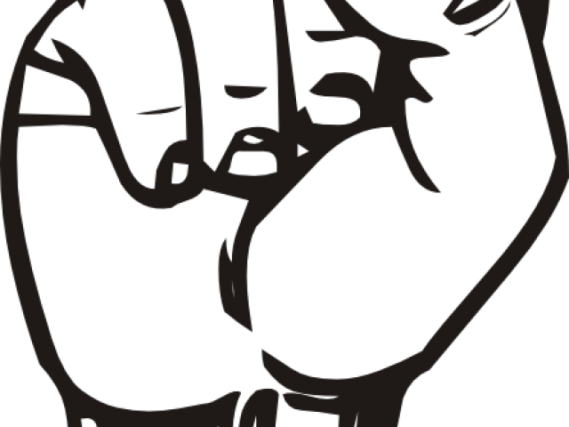 Fist Clipart Svg - S Sign Language Hand (640x480)