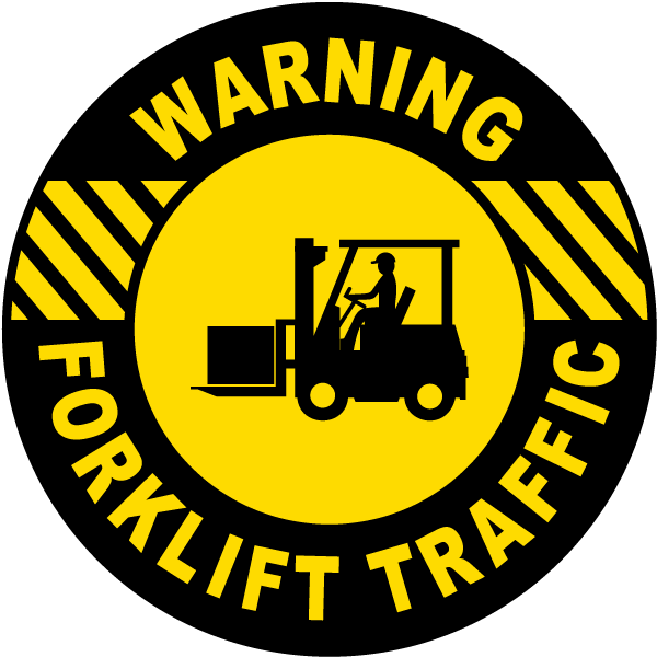 Item - Caution Forklift Traffic Sign (600x600)
