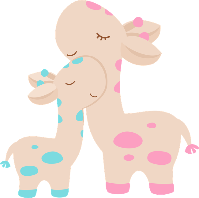 Giraffes - Cuteness (650x648)