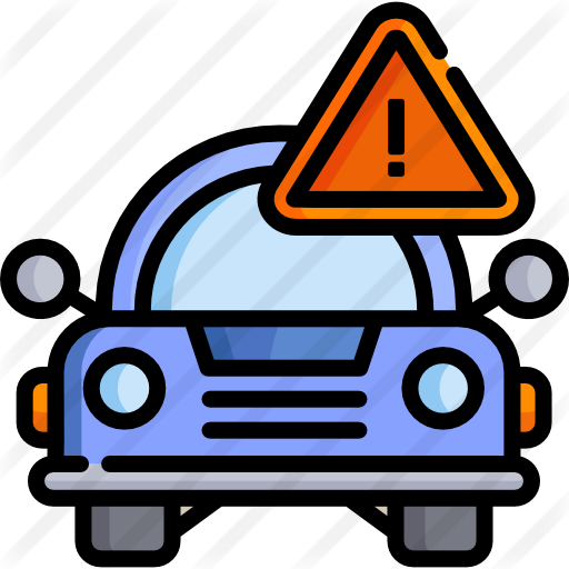 Warning Sign Free Icon - Car (512x512)