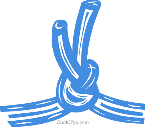 Rope Tied Into A Knot Royalty Free Vector Clip Art - Graphic Design (480x418)