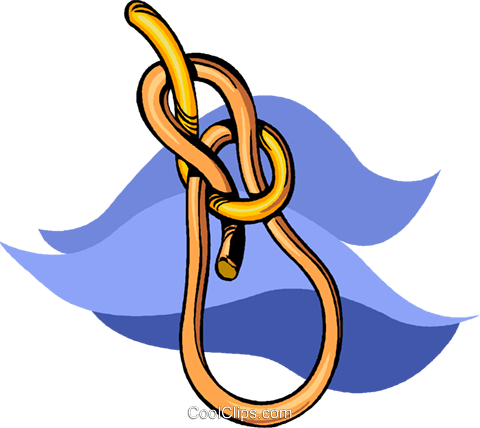Rope With Knot Royalty Free Vector Clip Art Illustration - Clip Art (480x428)