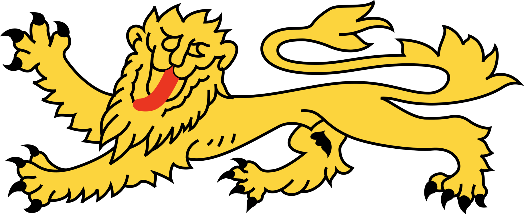 Beak Fauna Line Art Cartoon Wildlife - Clip Art (1831x750)