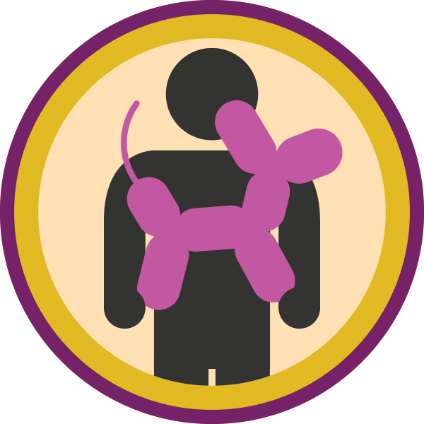 Balloon Animal Badge - Balloon (600x600)