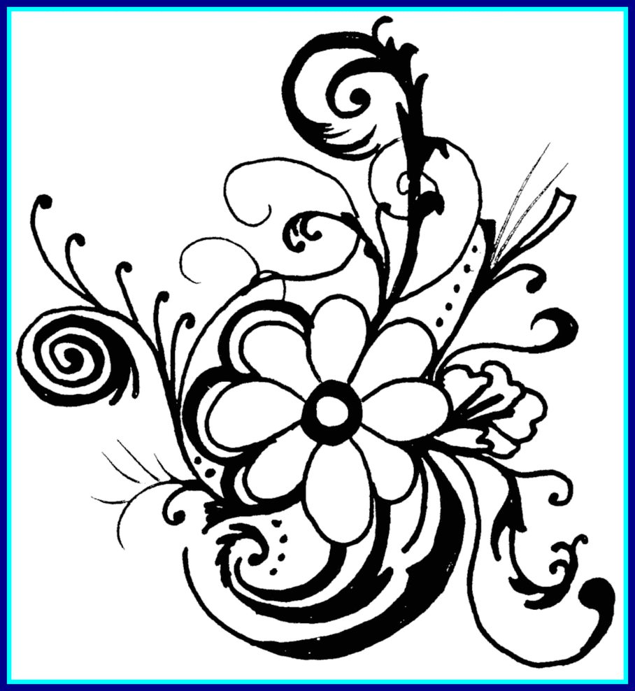 Unbelievable Hawaiian Flower Clip Art Borders Clipart - Rose Flower Clip Art (908x988)