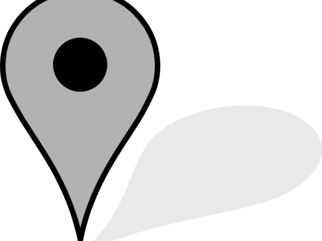 Pointer Clipart Google Map - Google Maps Pointer Icon Gray (640x480)