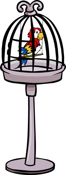 About 42 Free Commercial & Noncommercial Clipart Matching - Parrot Clipart In The Cage (225x589)