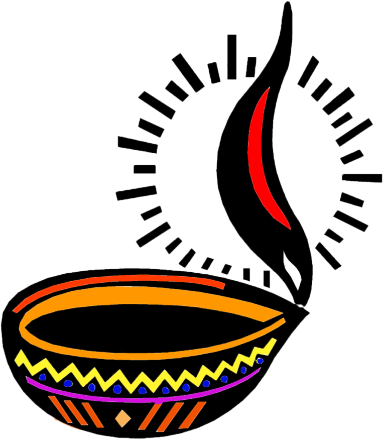 Less Of Faith, Social Position And Class To Give Thanks - Diwali Lamp Clipart Black And White (790x900)