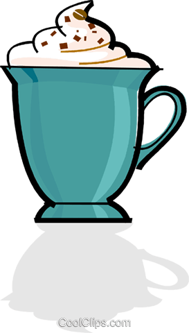 Gourmet Coffee Royalty Free Vector Clip Art Illustration - Hot Chocolate Clipart (273x480)