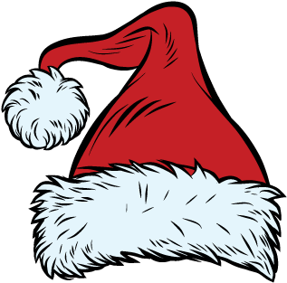 Surfing Santa Clipart (500x500)