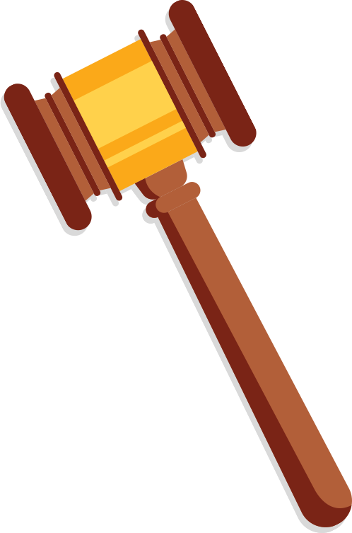 Wyoming Supreme Court Hear - Judge Hammer Png (498x753)