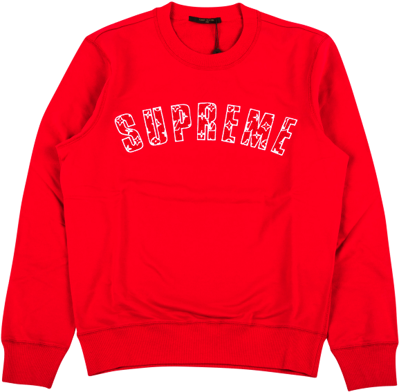 Transparent Supreme Louis Vuitton - Supreme X Louis Vuitton Sweater (1000x600)