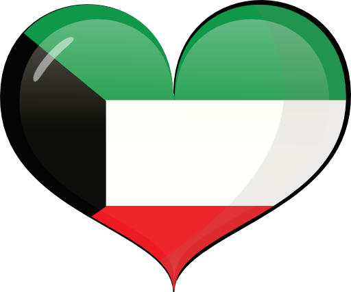 Kuwait Heart Flag Clipart I2clipart Royalty Free Clip - قلب حب علم الكويت (512x427)