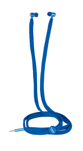 In-ear Headphones, Shoelace Cord, Blue - Lidl (500x500)