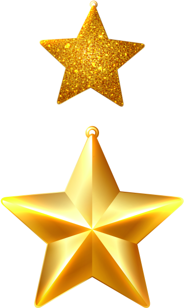 Christmas Stars Ornaments Png Clipart Image - Christmas Star Clipart Png (400x632)