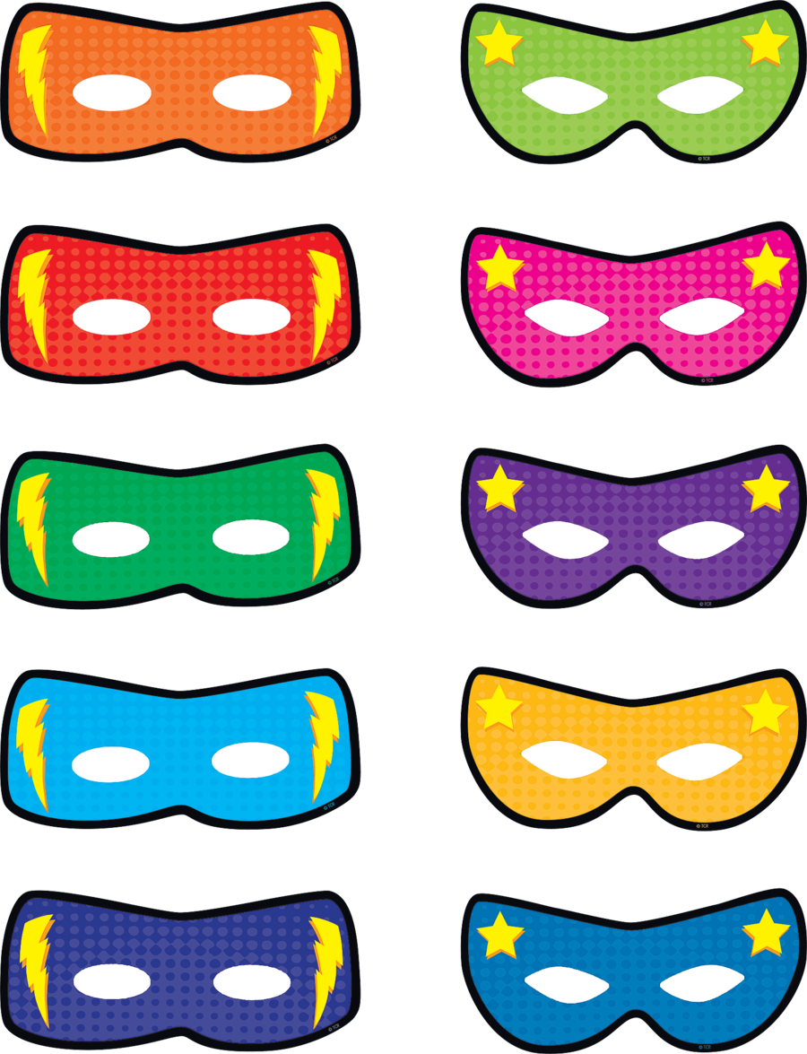 Superhero Masks Clip Art Clipart Superhero Mask Clip - Free Superhero Bulletin Board Printables (900x1175)