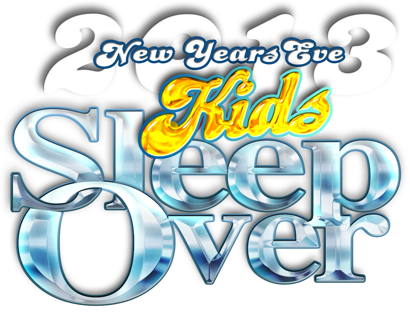 2013 New Years Eve Big Kid Sleepover - Graphic Design (1336x1044)