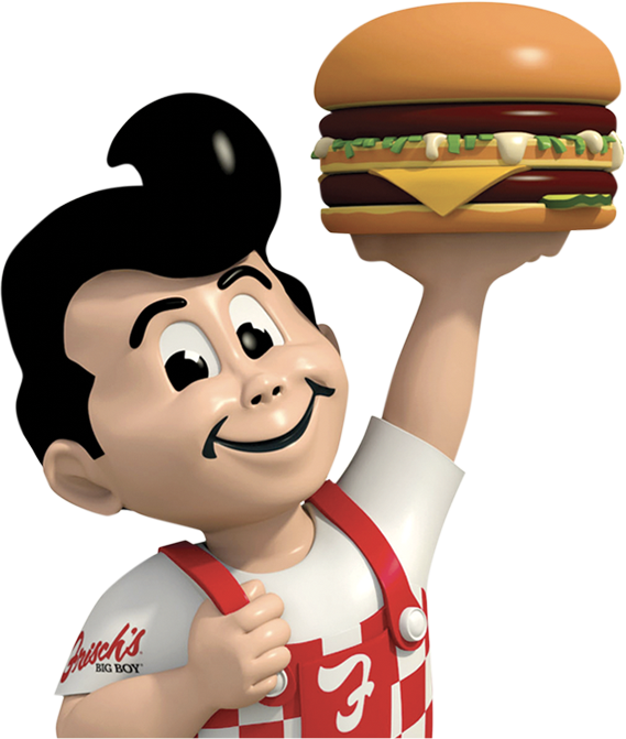 Frisch's Big Boy Statue Background - Frisch's Big Boy (569x671)