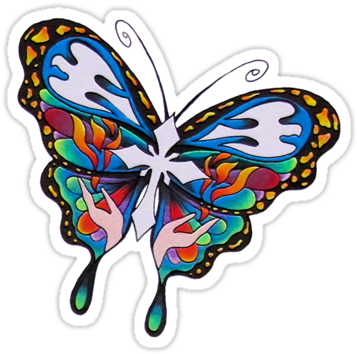 Christianity Butterfly Art By Aarron Laidig Tattoo - Papilio Machaon (375x360)