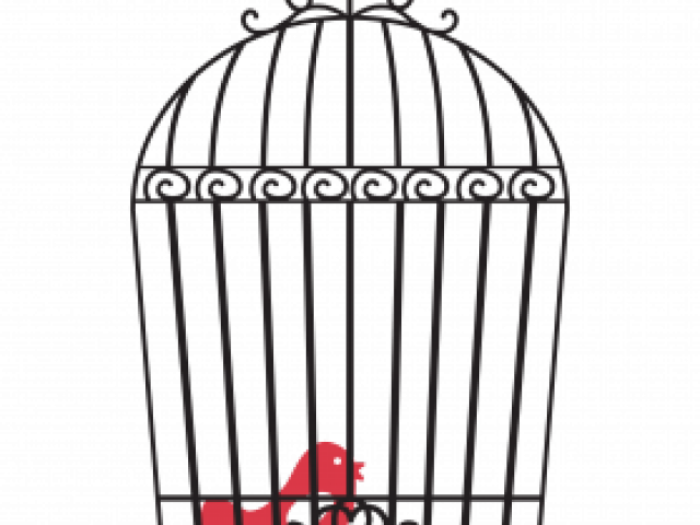 Cage Clipart Caged Bird - Bird Cage Clipart Png (640x480)