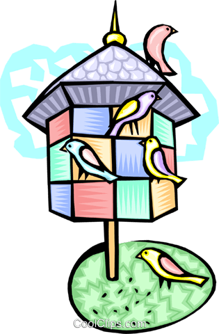 Aviary And Birds Royalty Free Vector Clip Art Illustration - Aviary And Birds Royalty Free Vector Clip Art Illustration (315x480)