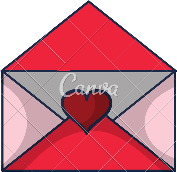 Open Love Letter With Romantic Message - Triangle (800x800)